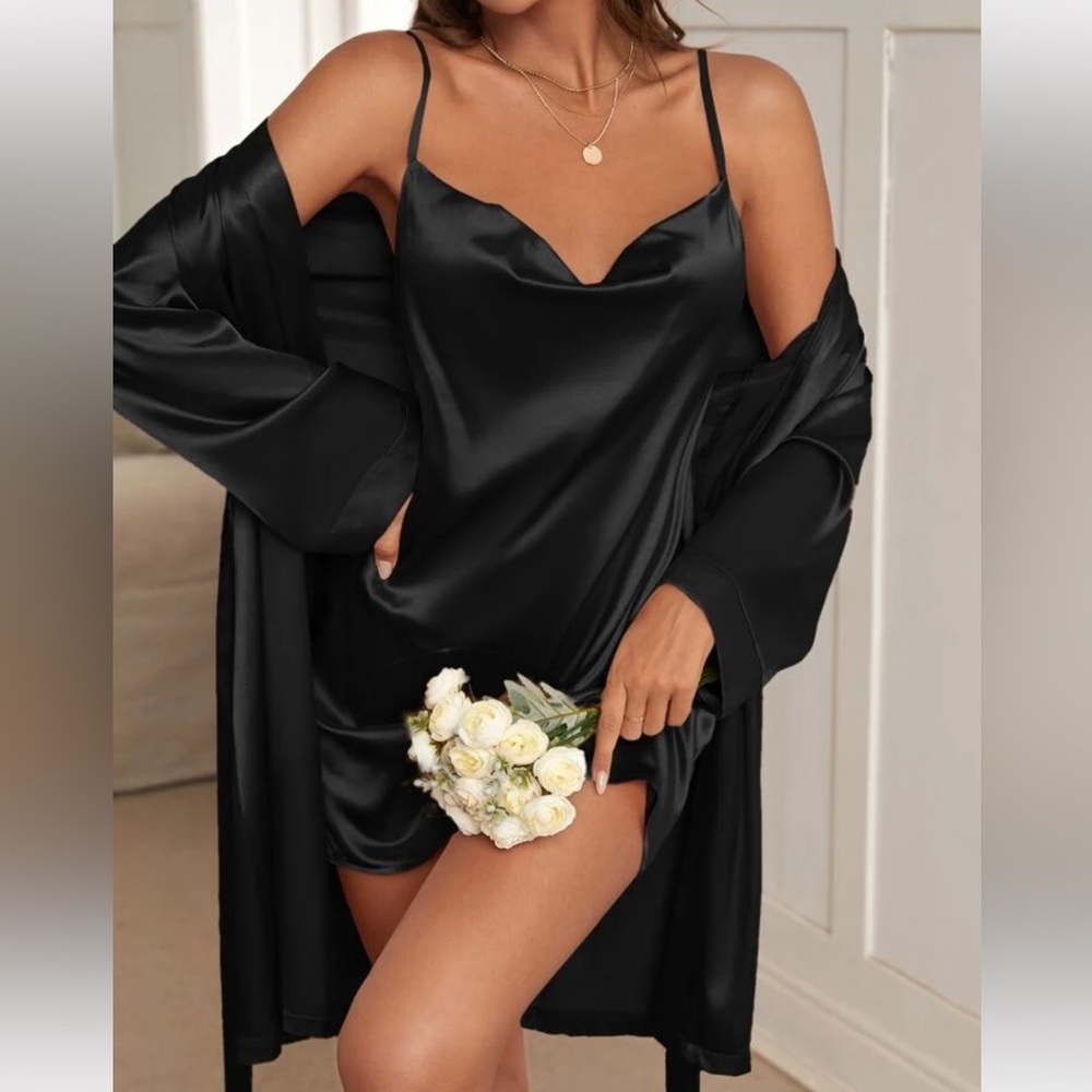 Satin Robe Set (includes robe & slip)
